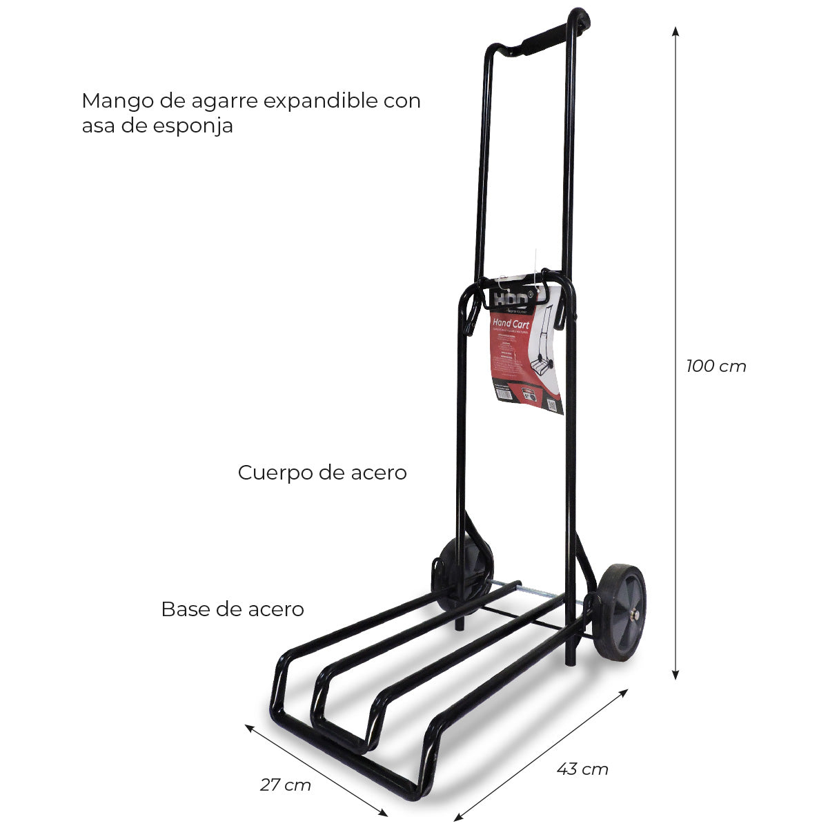 DIABLITO DE CARGA METALICO PLEGABLE 70KG