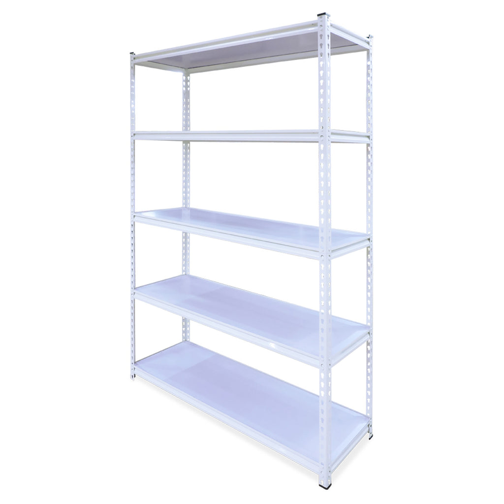 RACK 5 NIVELES COLOR BLANCO  120X 198 X 240 CM CARGA 120 KG X NIVEL MRCA HOD