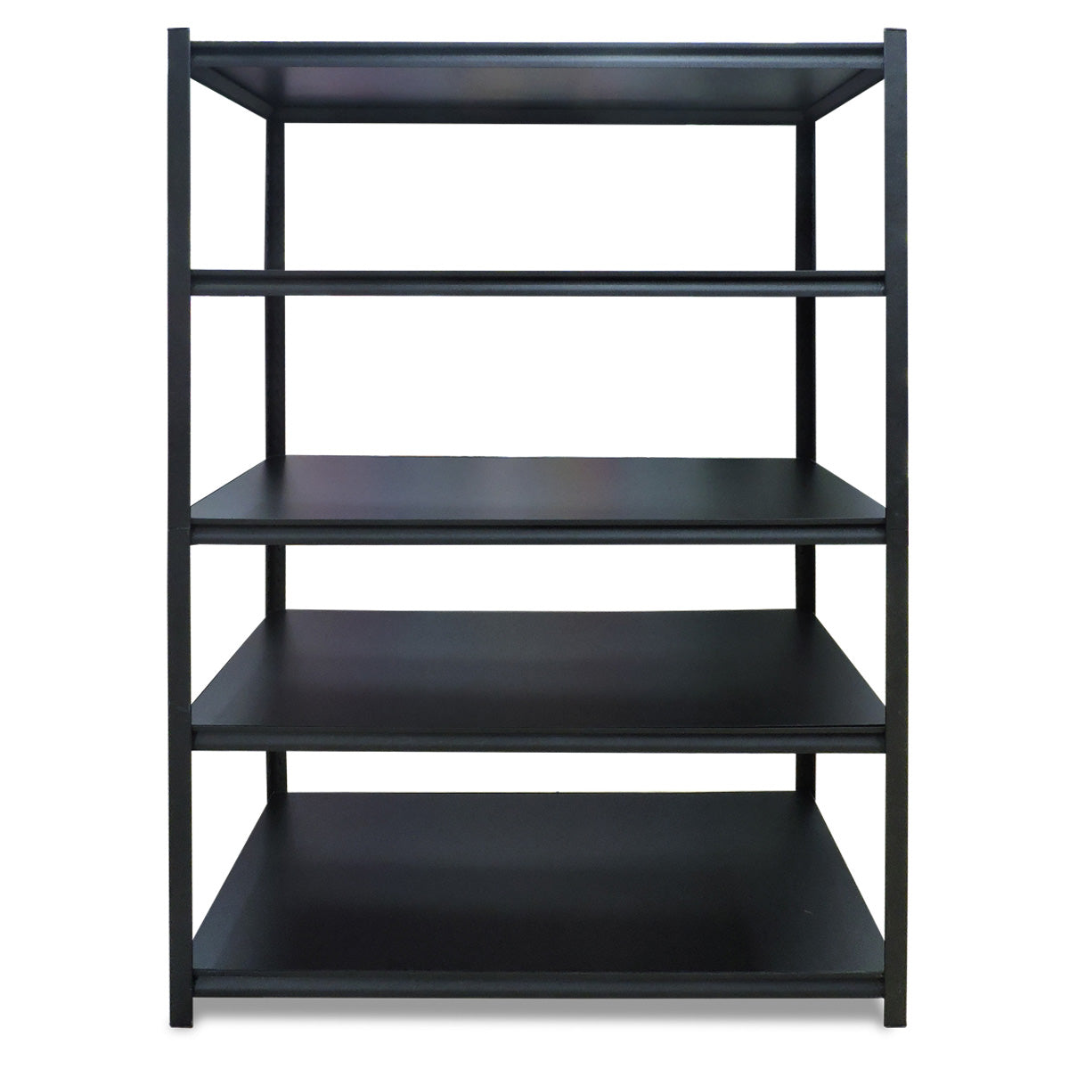 RACK 5 NIVELES NEGRO TABLA LAMINADA 122 X 64 X 183 CARGA 360KG POR NIVEL