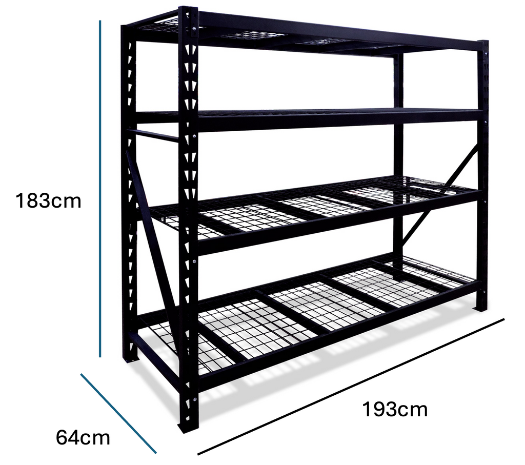 Anaquel Estante Metalico Industrial 5 Niveles L193 A63 H182