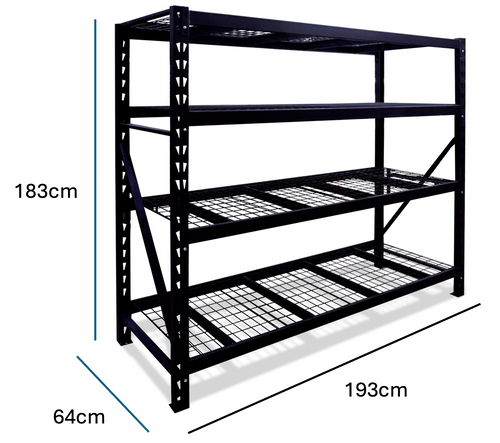 Anaquel Estante Metalico Industrial 5 Niveles L193 A63 H182