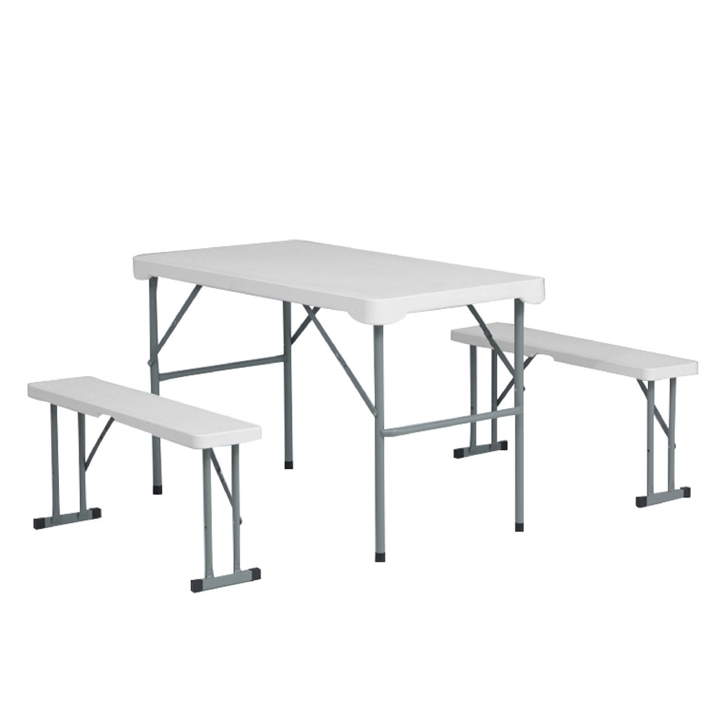 MESA CON BANCAS PLEGABLE 1.13M MARCA PORTOFINO