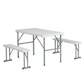 MESA CON BANCAS PLEGABLE 1.13M MARCA PORTOFINO