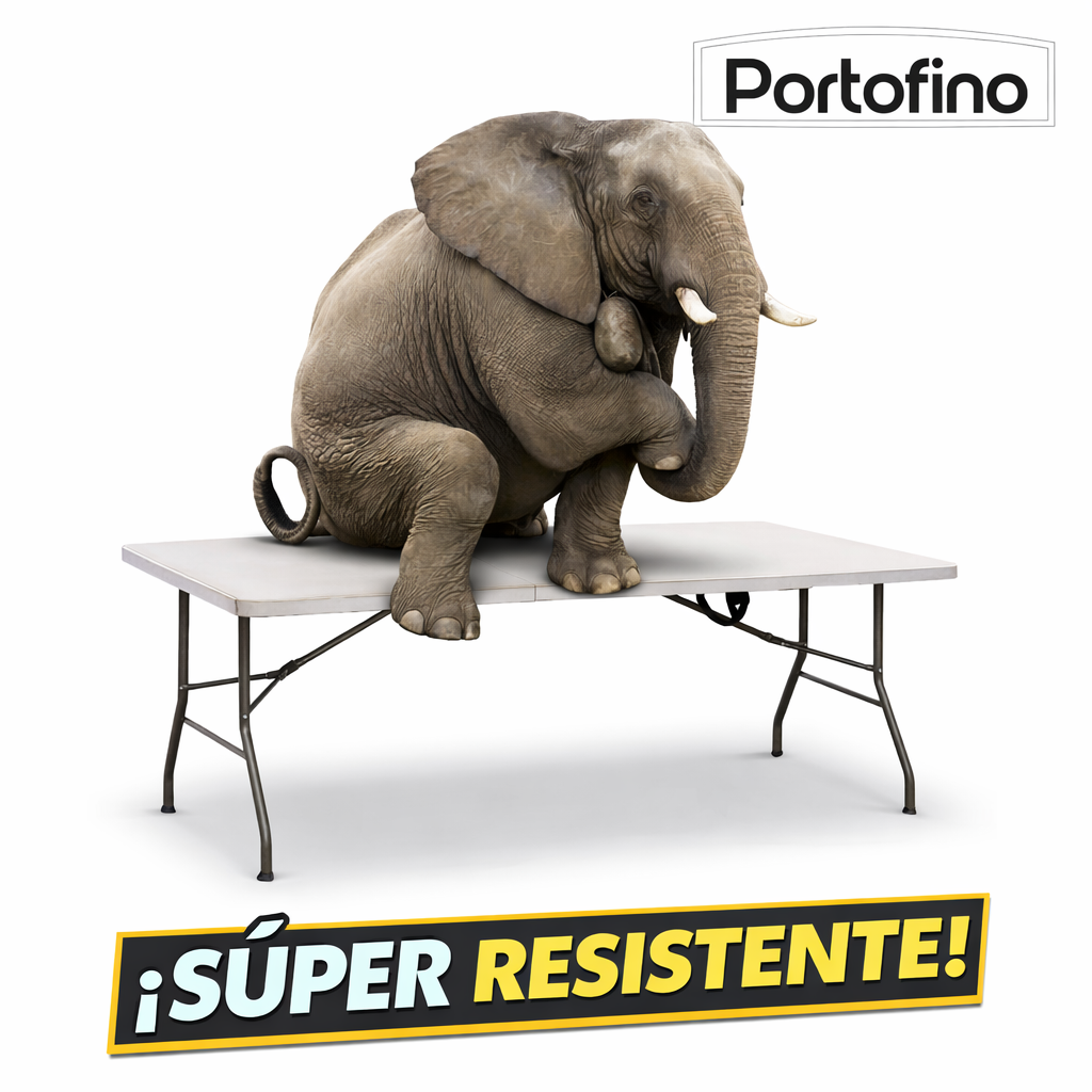 MESA PLEGABLE REDONDA 1.20M MARCA PORTOFINO