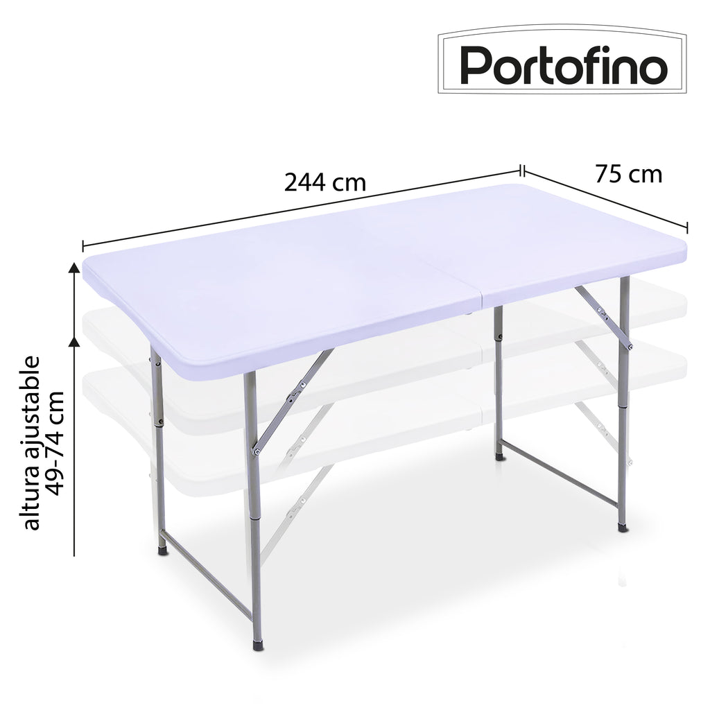 MESA PLEGABLE TIPO PORTAFOLIO 1.22M DE LARGO