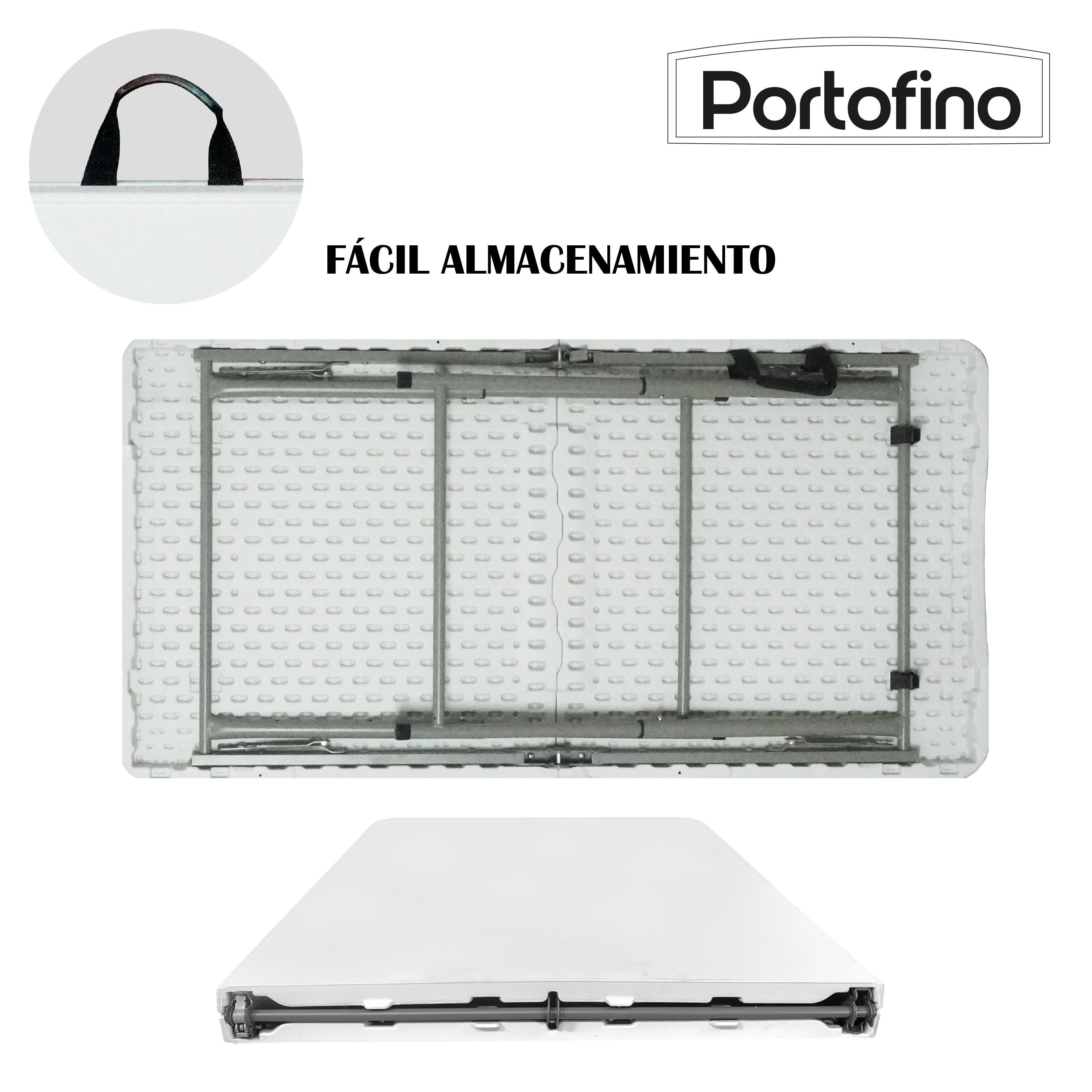 MESA PLEGABLE TIPO PORTAFOLIO 1.22M DE LARGO