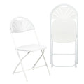 SILLA PLEGABLE REFORZADA BLANCA ULTRA LIGERA  MARCA PORTOFINO