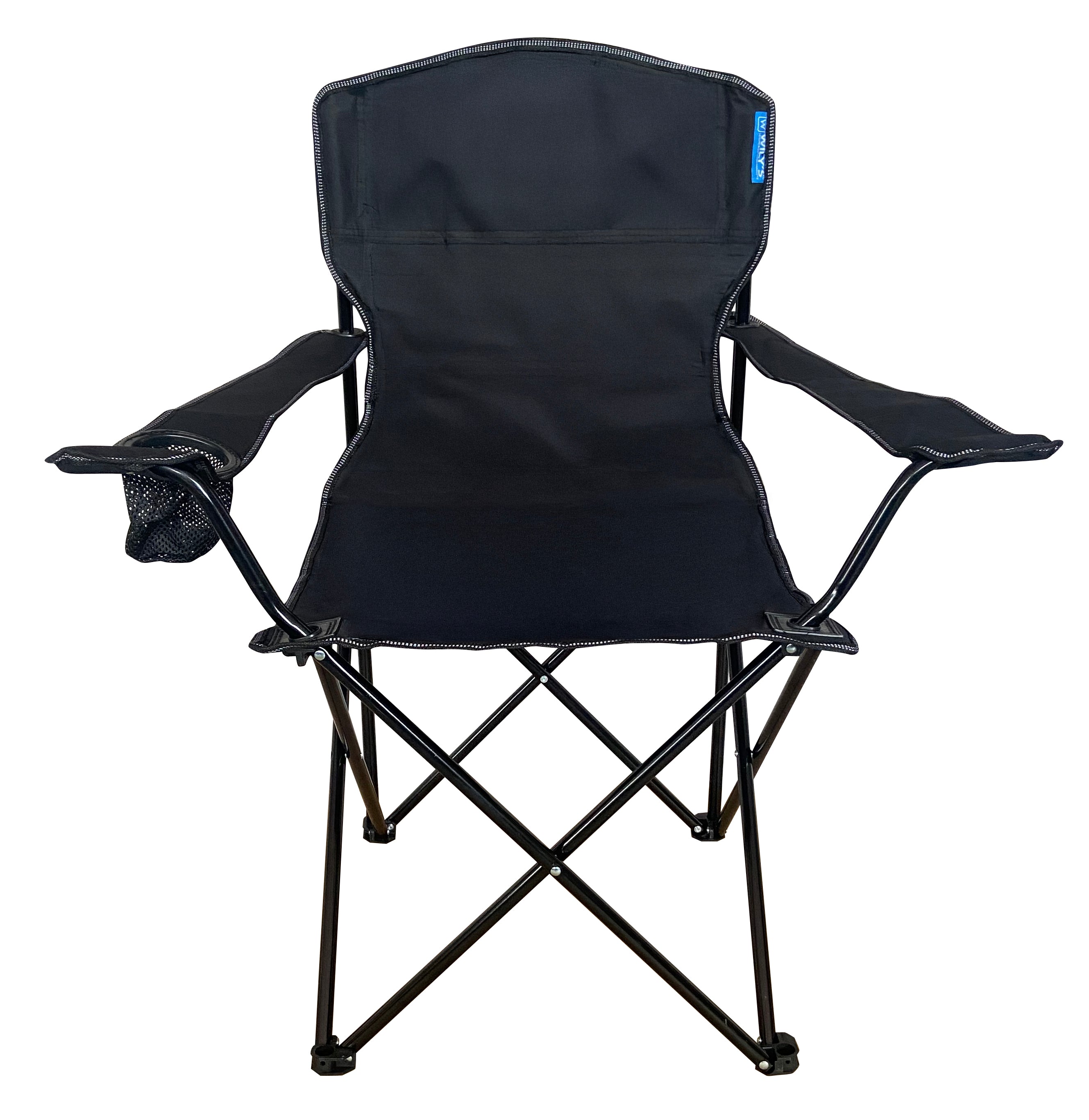 SILLA PLEGABLE PARA CAMPING, JARDIN, EVENTOS, MARCA WILLYS. NEGRA AZUL ROJO