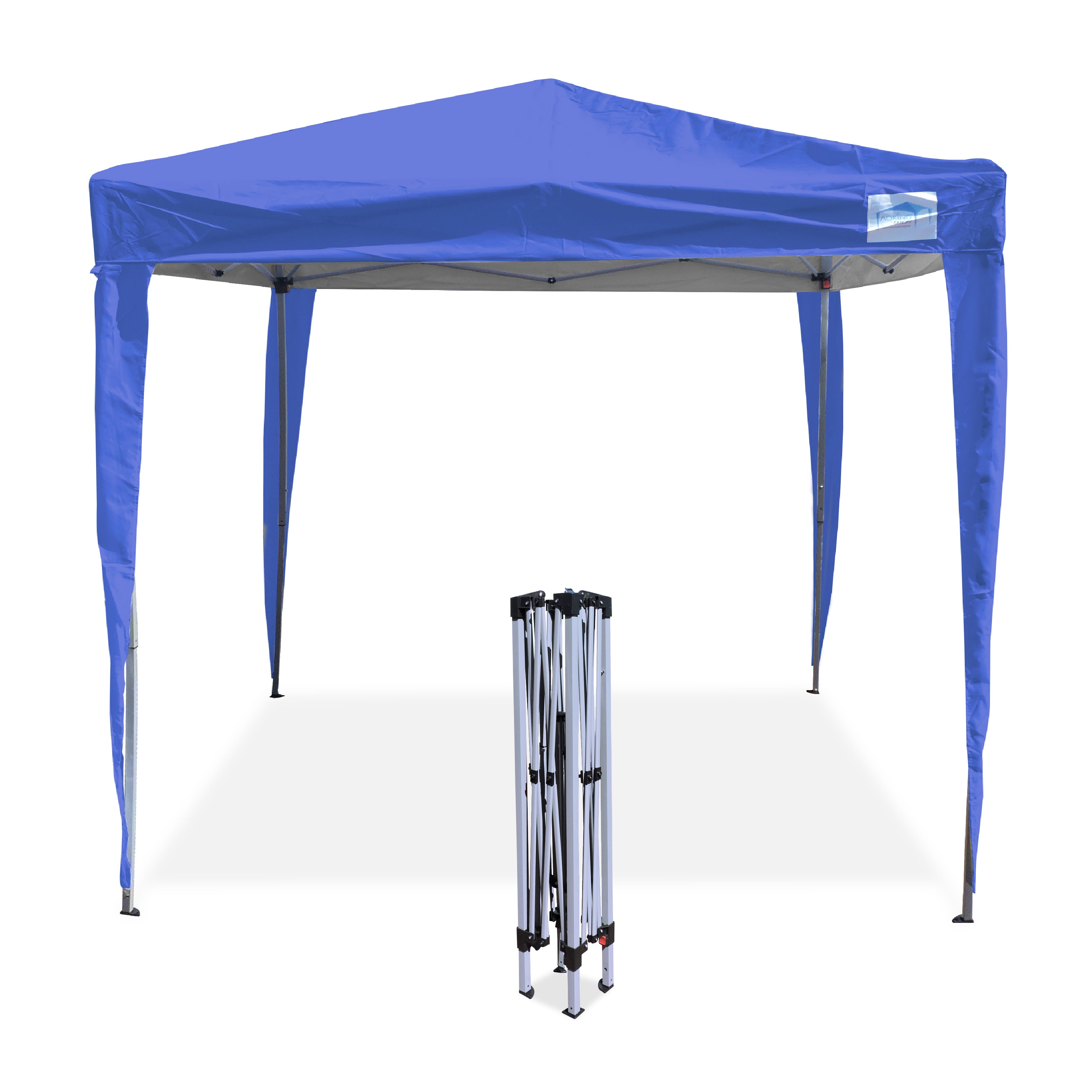 TOLDO MANUAL 3 X 3  2.95 ALTURA AOKING  COLORES ROJO AZUL GRIS