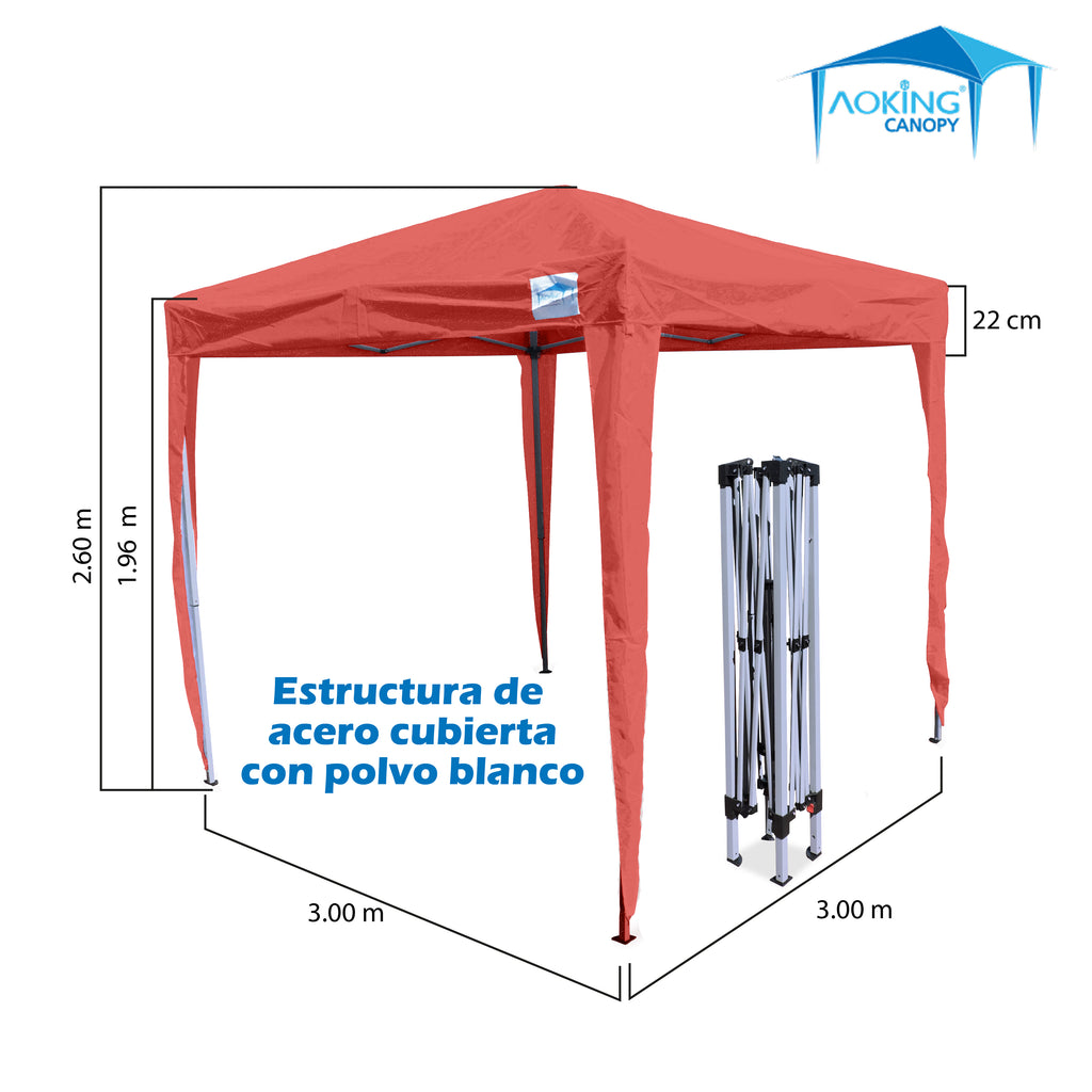 TOLDO MANUAL AOKING 2 X2m 2.95 de ALTURA
