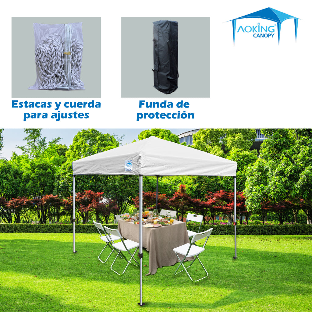 TOLDO 2X2  2.90 ALTURA ABIERTO PLEGABLE ONE TOUCH COLORES ROJO AZUL BLANCO
