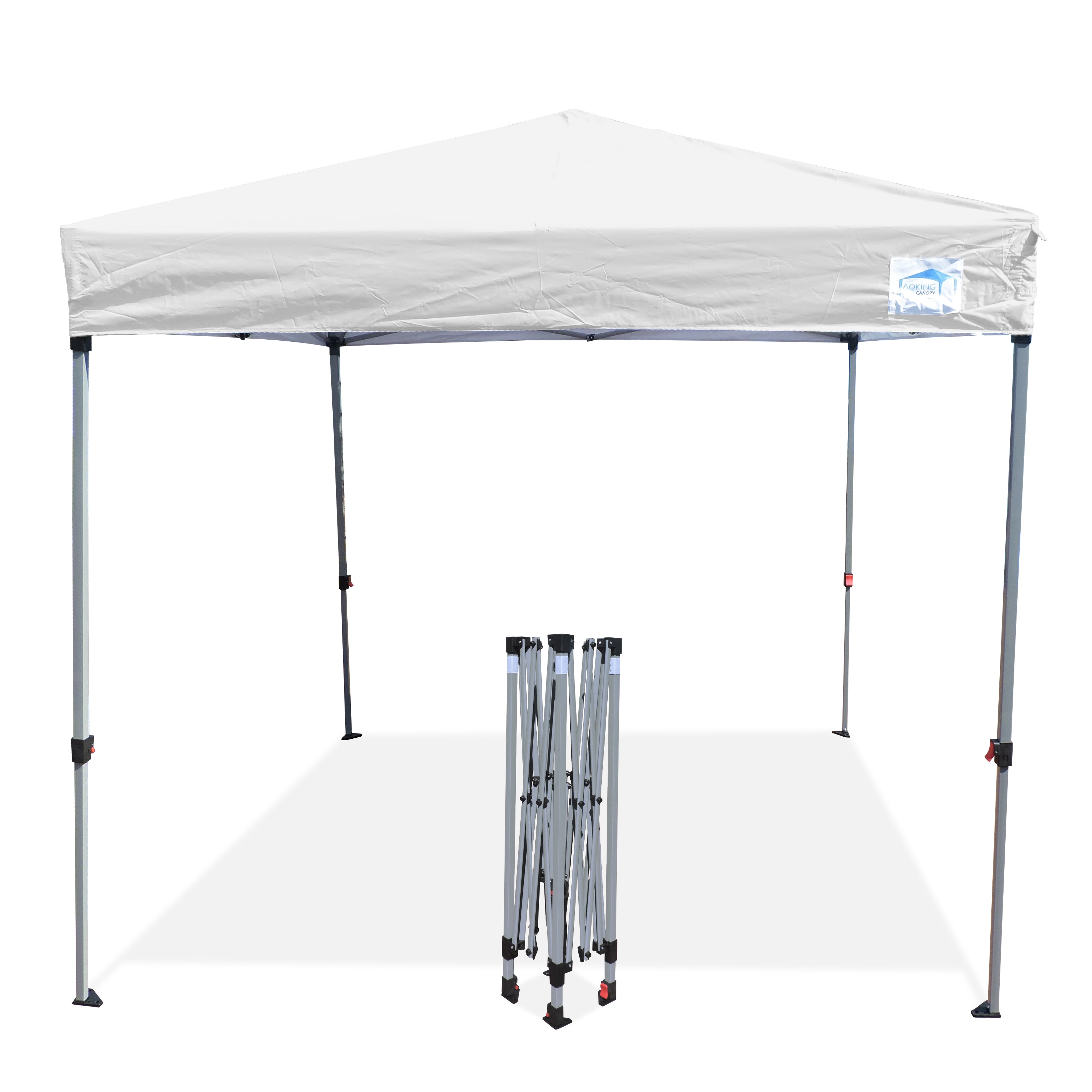 TOLDO 2X2  2.90 ALTURA ABIERTO PLEGABLE ONE TOUCH COLORES ROJO AZUL BLANCO