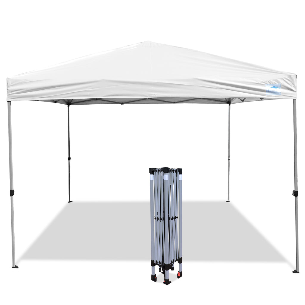 TOLDO 3X3 PLEGABLE ONE TOUCH   ALTURA DE POSTE 2.95M ALTURA COLOR AZUL ROJO GRIS