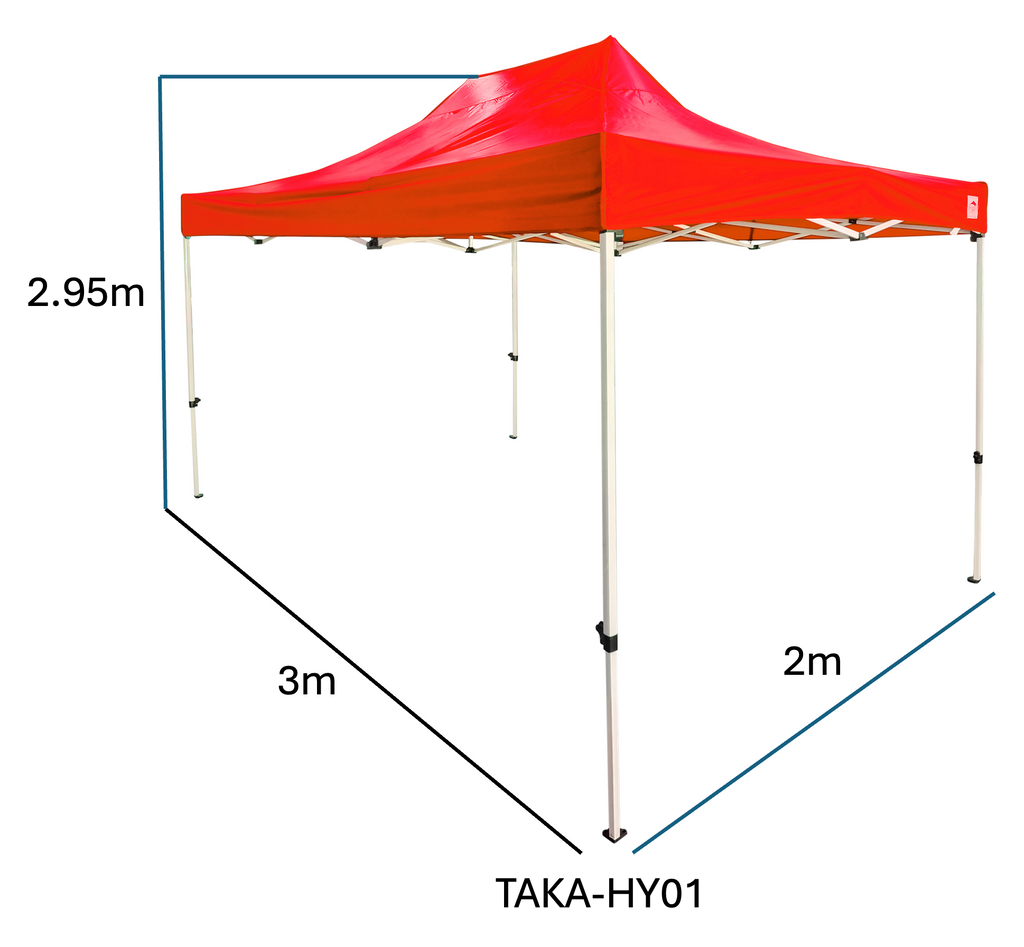 TOLDO AUTOMATICO 3 X 2M 2.95M ALTURA  COLOR AZUL ROJO BLANCO AOKING