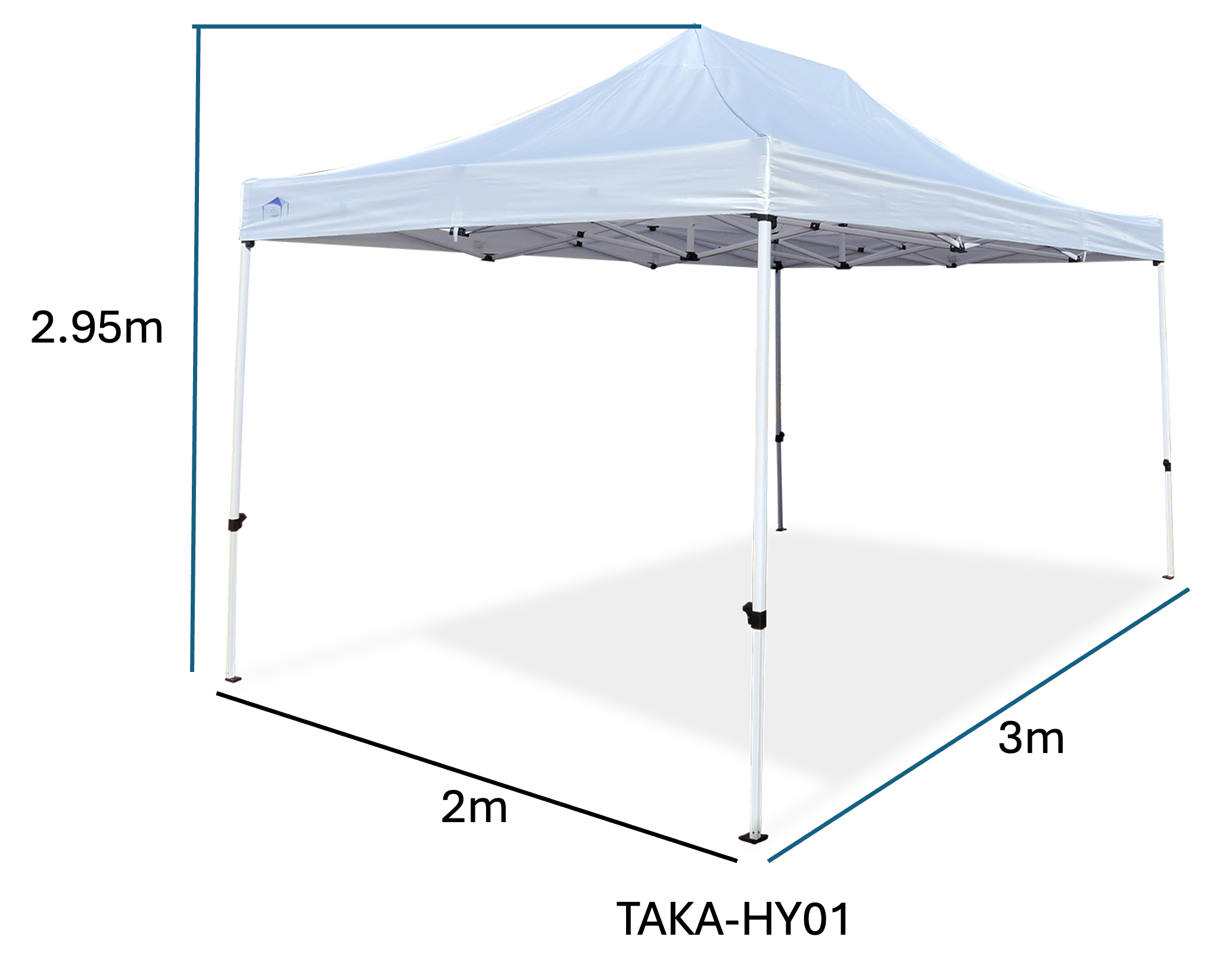 TOLDO AUTOMATICO 3 X 2M 2.95M ALTURA  COLOR AZUL ROJO BLANCO AOKING