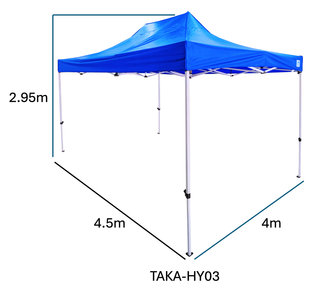 TOLDO ATUOMATICO 3 X 4.5M ALTURA 2.95M AOKING  ROJO AZUL BLANCO