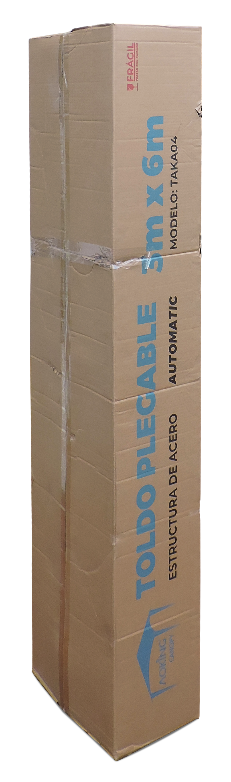 Toldo 2x2 Plegable Automatico Metalico  Lona Uv ALTURA 2.95  ROJO AZUL GRIS